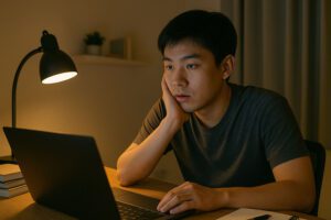 熬夜成常態，大學生恐有憂鬱症