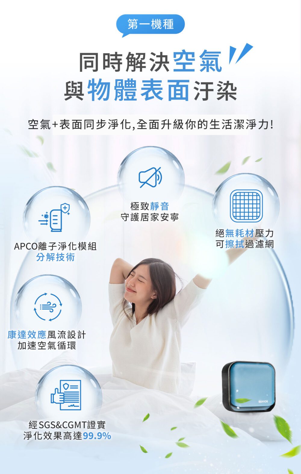 SUVIOS Snano 隨身空氣清淨機