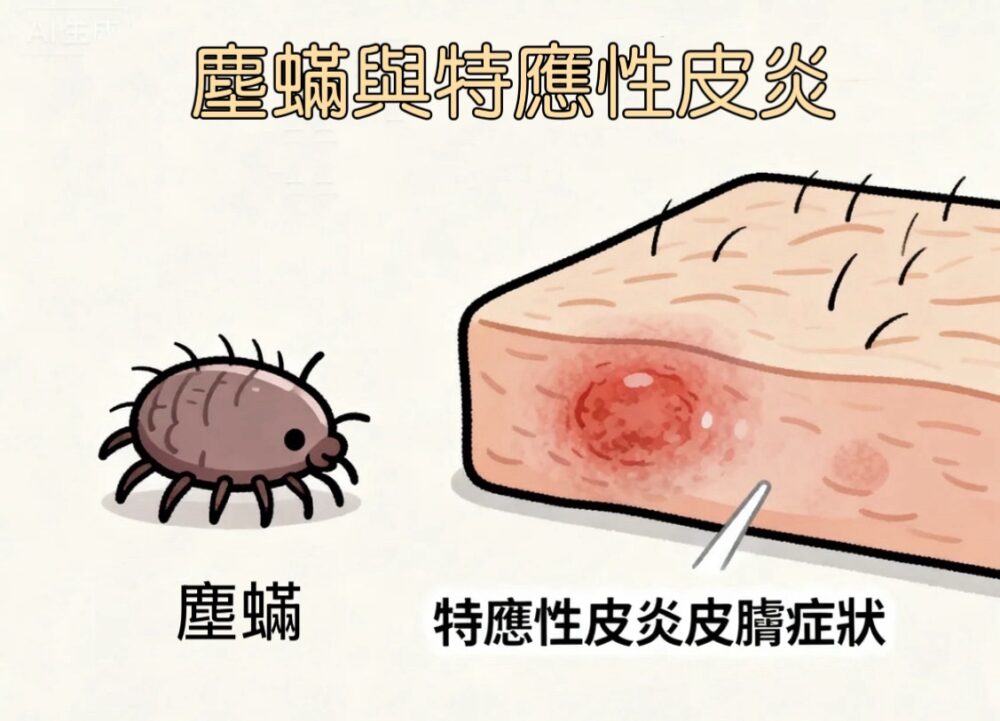 塵蟎引起的過敏性皮膚疾病