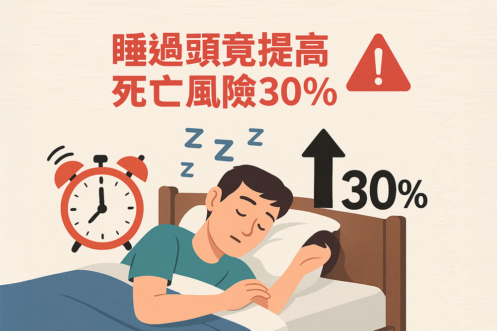 睡得越久越健康？錯！睡過頭竟提高死亡風險30%！