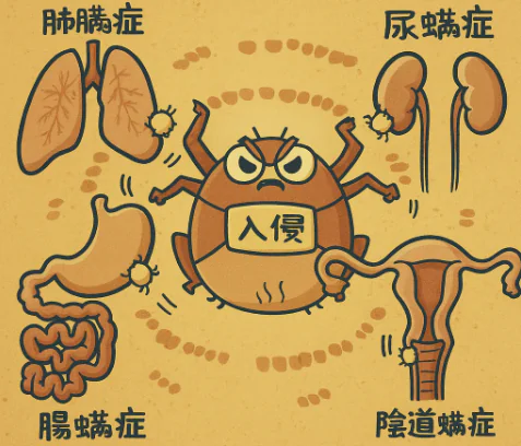 塵蟎侵入性疾病與皮膚過敏:超越呼吸道的健康威脅