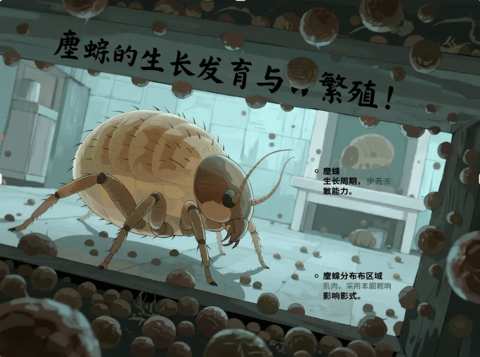 塵蟎的生物學特性與生長條件